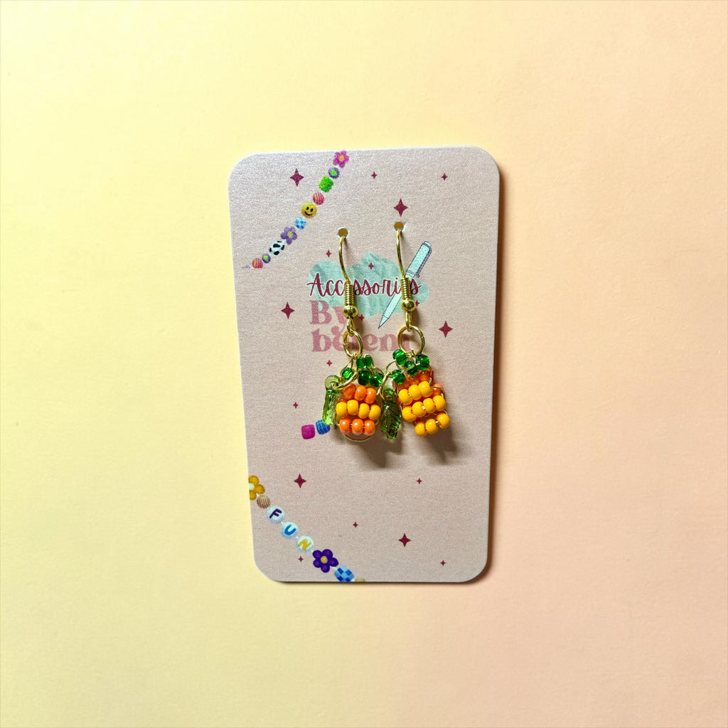 Lil pumpkin ear rings