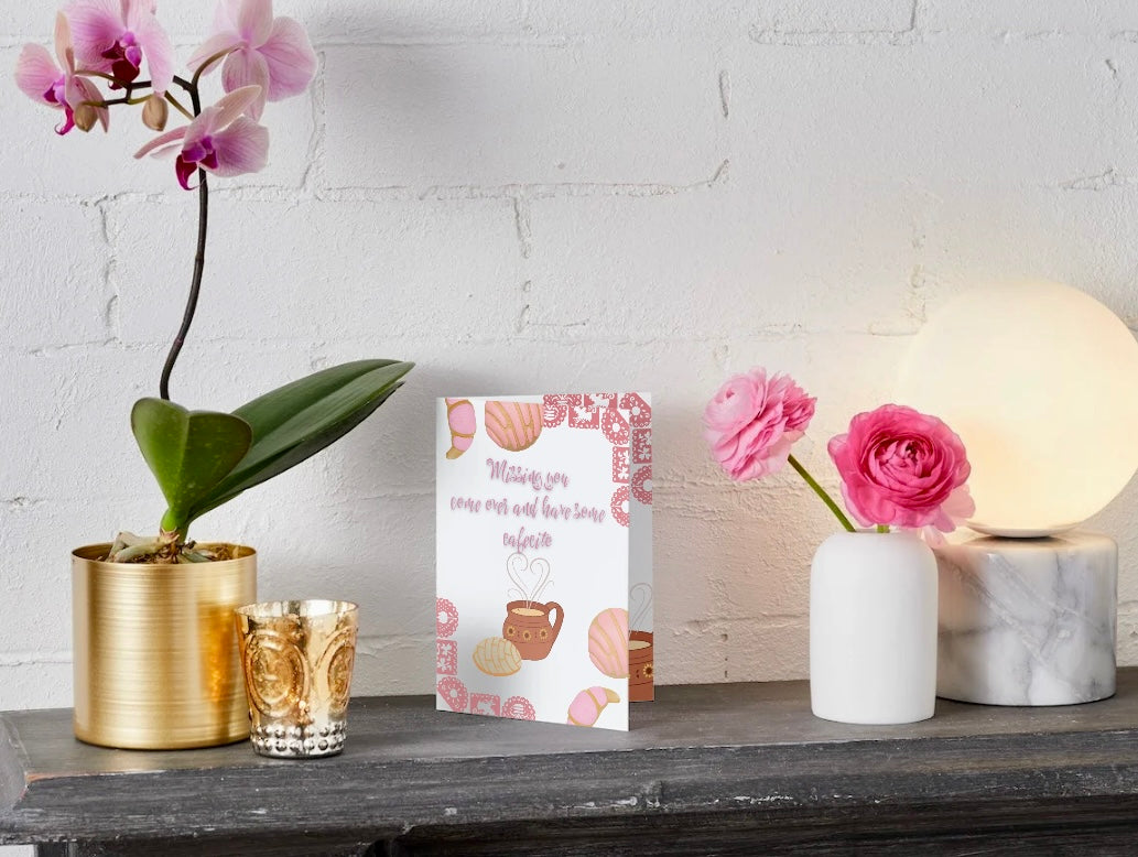 Concha greeting card
