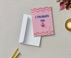 I tolerate you greeting card