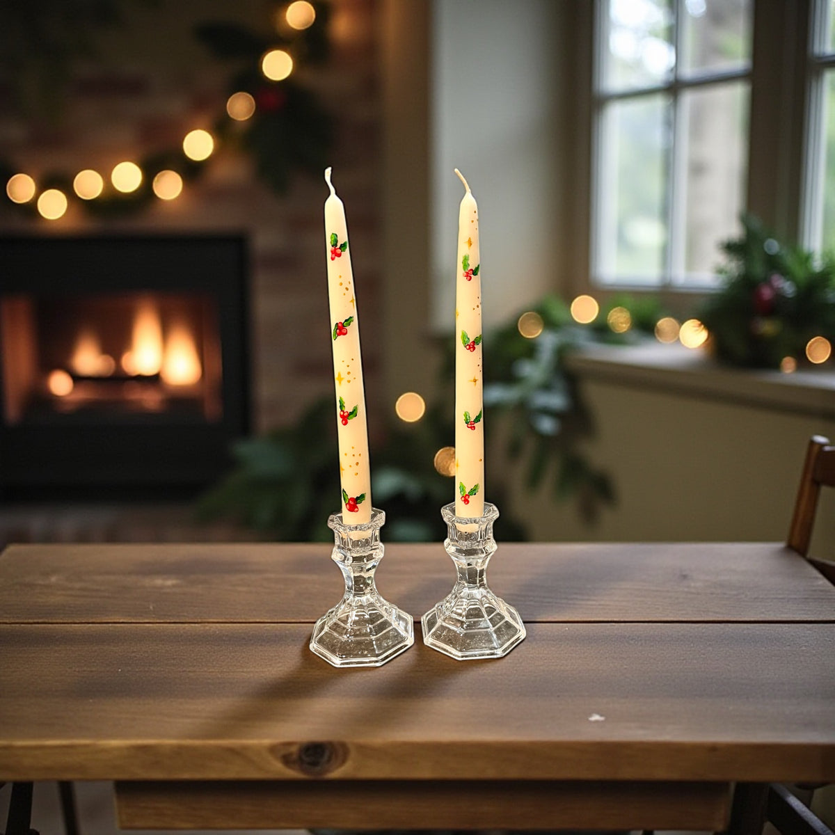 Holly candle