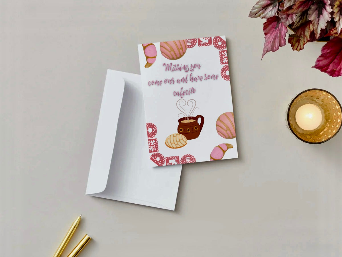 Concha greeting card