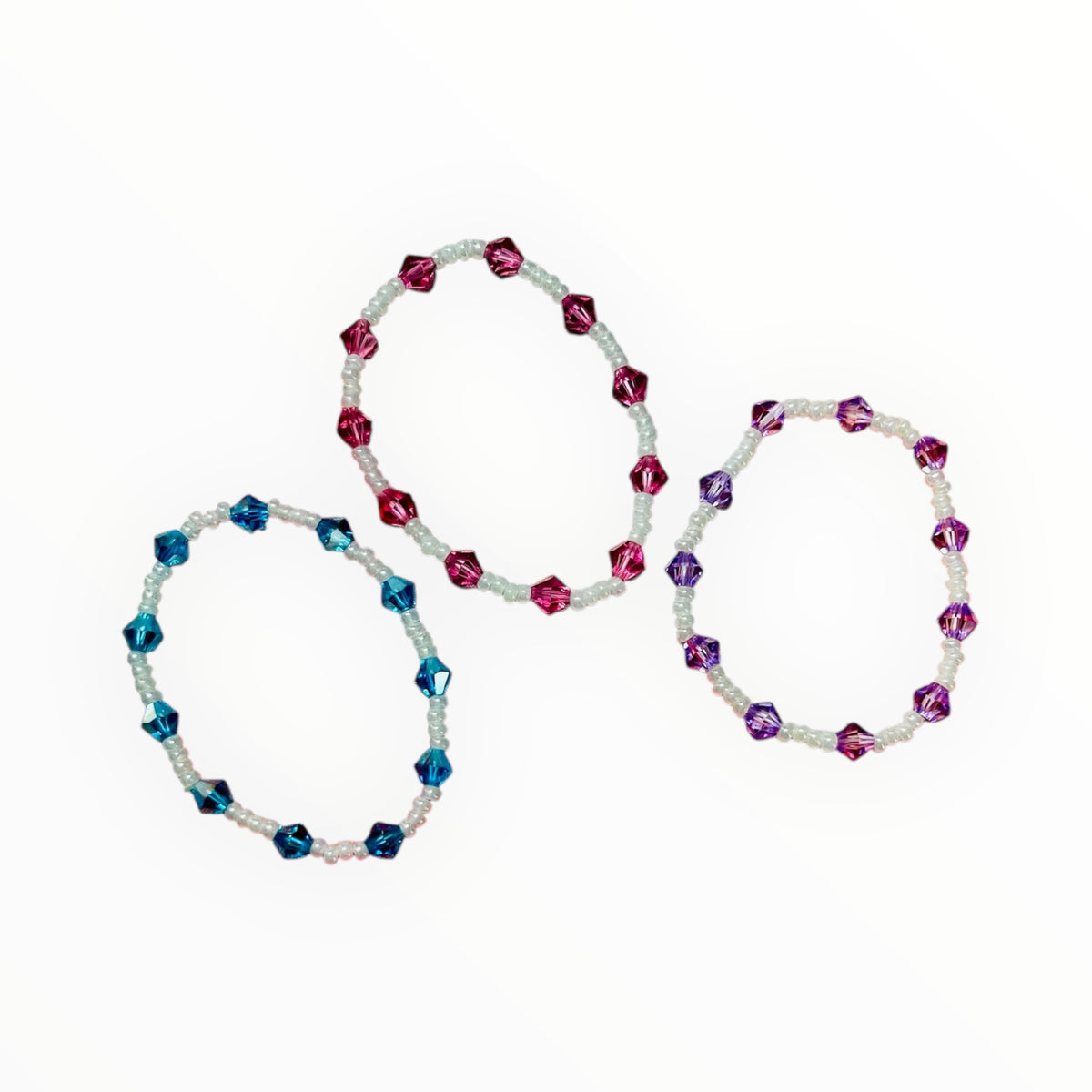 Crystal stretch bracelets