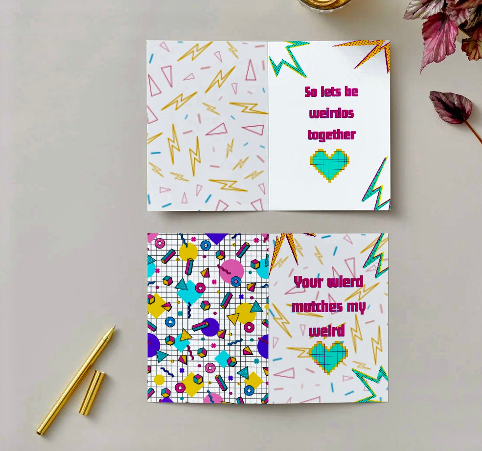 Weirdo greeting card