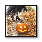 Pumpkin witch print