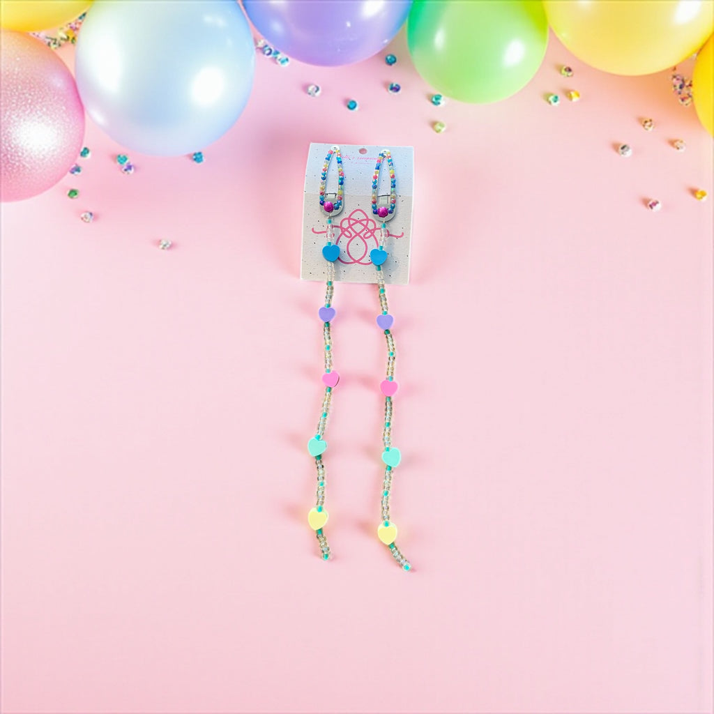 Rainbow baby hair clips