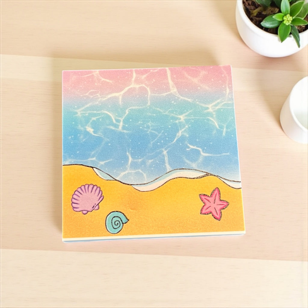 Beach babe post- it