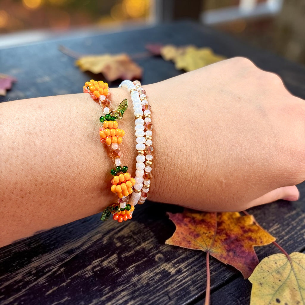 Lil pumpkin bracelet set