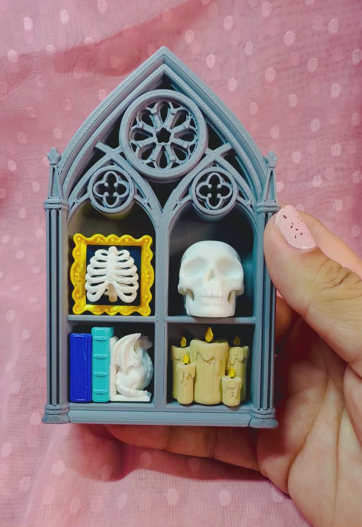 Spooky bookshelf